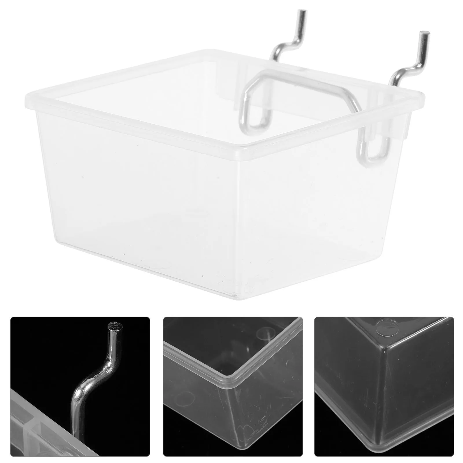 Pegboard Anti-static Storage Box Transparent Small Square Bins Pegboard Hook Organizers for Hardware Screws Nails Small Parts
Pegboard Anti-static Storage Box Transparent Small Square Bins Pegboard Hook Organizers for Hardware Screws Nails Small Parts