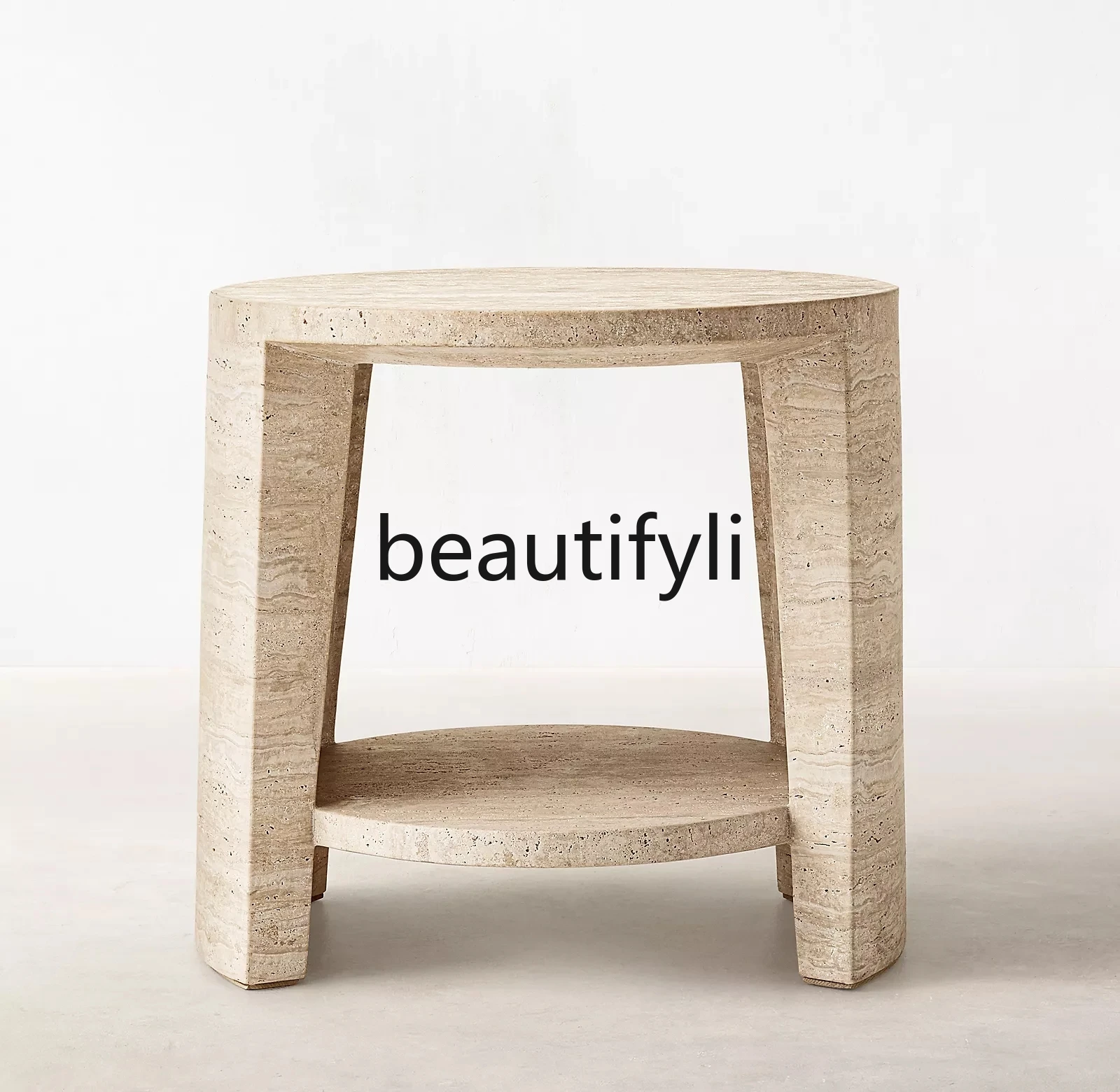 Wabi Sand Travertine Round Edge Living Room Household Bedroom Balcony Round Table Double Bedside Table
Wabi Sand Travertine Round Edge Living Room Household Bedroom Balcony Round Table Double Bedside Table