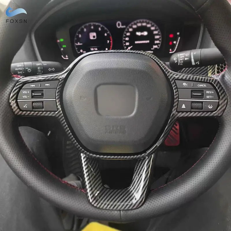Для Honda Civic 11th 2022 автомобильные аксессуары из углеродного волокна, внутренняя отделка крышки рулевого колеса
Для Honda Civic 11th 2022 автомобильные аксессуары из углеродного волокна, внутренняя отделка крышки рулевого колеса