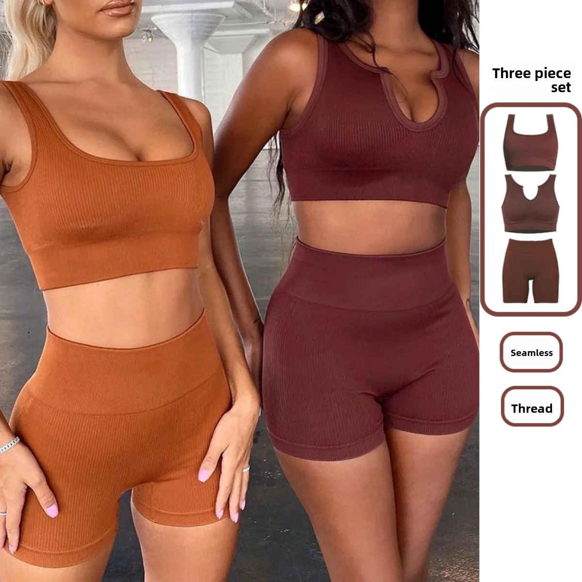 3Pcs Gym Set Women sports bra Tank Tops High Waist Scrunch Seamless Shorts Gym Suit Fitness Clothes Activewear Workout Sets
3Pcs Gym Set Women sports bra Tank Tops High Waist Scrunch Seamless Shorts Gym Suit Fitness Clothes Activewear Workout Sets