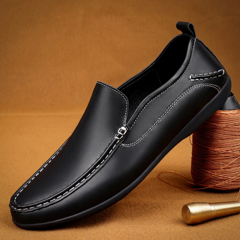 Big Size 38-46 Luxury Men Loafers Soft Moccasins Autumn Black Shoes Man High Quality Mens Shoes Casual Leather Driving Flats
Big Size 38-46 Luxury Men Loafers Soft Moccasins Autumn Black Shoes Man High Quality Mens Shoes Casual Leather Driving Flats