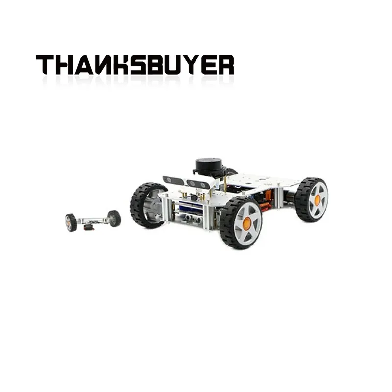 Ackerman Robot Car Smart ROS Car Assembled High-End Version With Front Wheel Steering Mechanism