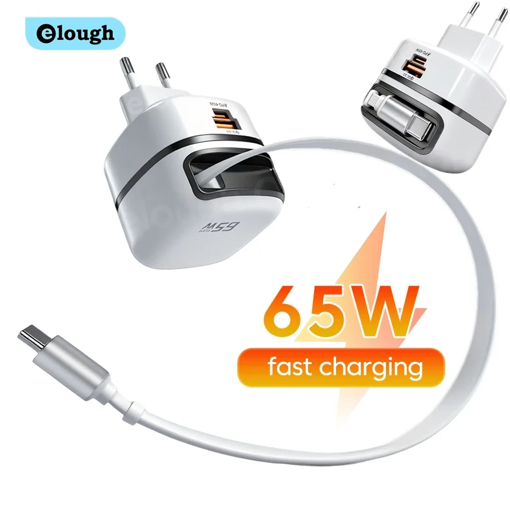 New 65W USB Type C Phone Charger Universal Travel Adapter Retractable Fast Charging USB C Cable For iPhone 16 Samsung Laptop
New 65W USB Type C Phone Charger Universal Travel Adapter Retractable Fast Charging USB C Cable For iPhone 16 Samsung Laptop
