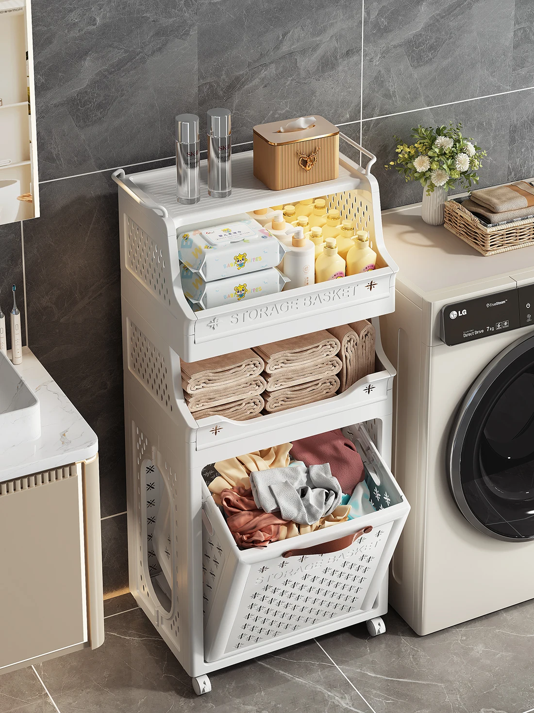 Dirty clothes basket Household dirty clothes storage basket Dirty clothes basket Foldable bathroom rack
Dirty clothes basket Household dirty clothes storage basket Dirty clothes basket Foldable bathroom rack