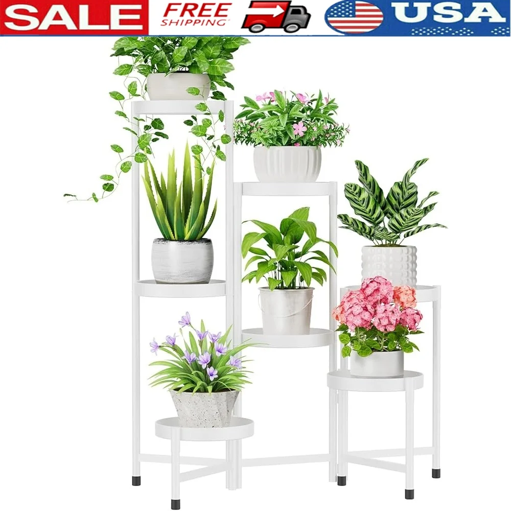 Tiered Metal Plant Stand 7 Tier Flower Shelf Indoor Outdoor Folding Corner Display Rack Pots and Decorations
Tiered Metal Plant Stand 7 Tier Flower Shelf Indoor Outdoor Folding Corner Display Rack Pots and Decorations