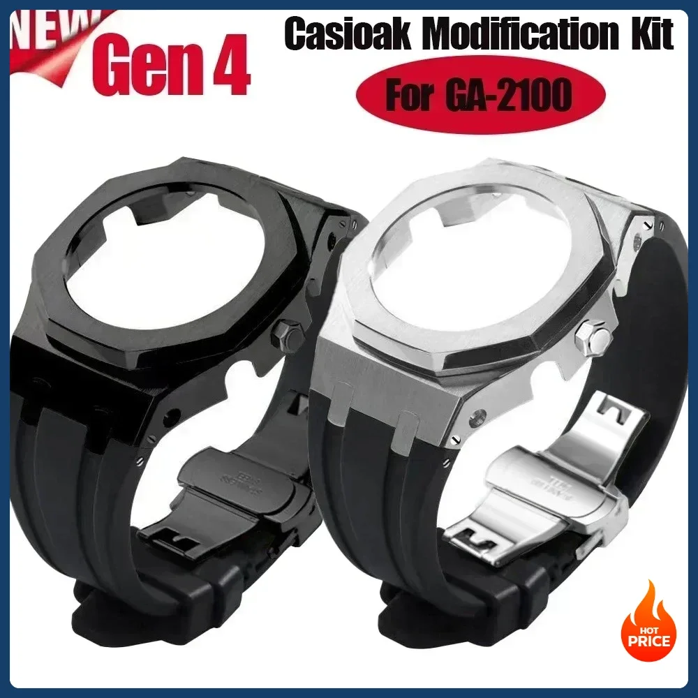 Gen4 Modification Kit for Casioak GA-2100 4th Generation Metal Watch & Rubber Watch Strap for G shock Mod Kit GA2100 GA2110
Gen4 Modification Kit for Casioak GA-2100 4th Generation Metal Watch & Rubber Watch Strap for G shock Mod Kit GA2100 GA2110