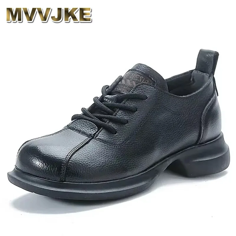 2025 3.5cm Round Heels Women Pumps Retro Genuine Leather Thick Sole Shoes Outdoor Ladies Oxfords Woman Autumn Winter Casual
2025 3.5cm Round Heels Women Pumps Retro Genuine Leather Thick Sole Shoes Outdoor Ladies Oxfords Woman Autumn Winter Casual