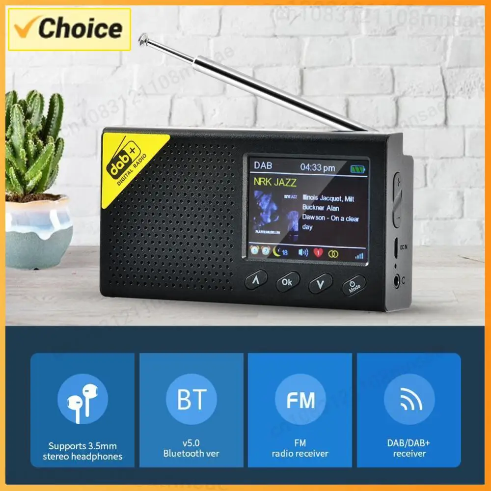 Bluetooth 5.0 Digital Radio Stereo DAB FM Receiver Audio Broadcasting Player
Bluetooth 5.0 Digital Radio Stereo DAB FM Receiver Audio Broadcasting Player