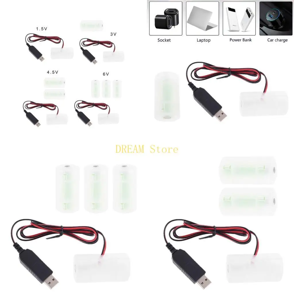 USB LR20 D Battery Cable Can Replace 1-4pcs D Battery 1.5V 3V 4.5V 6V for Water Heater Replacement Part best sale
USB LR20 D Battery Cable Can Replace 1-4pcs D Battery 1.5V 3V 4.5V 6V for Water Heater Replacement Part best sale