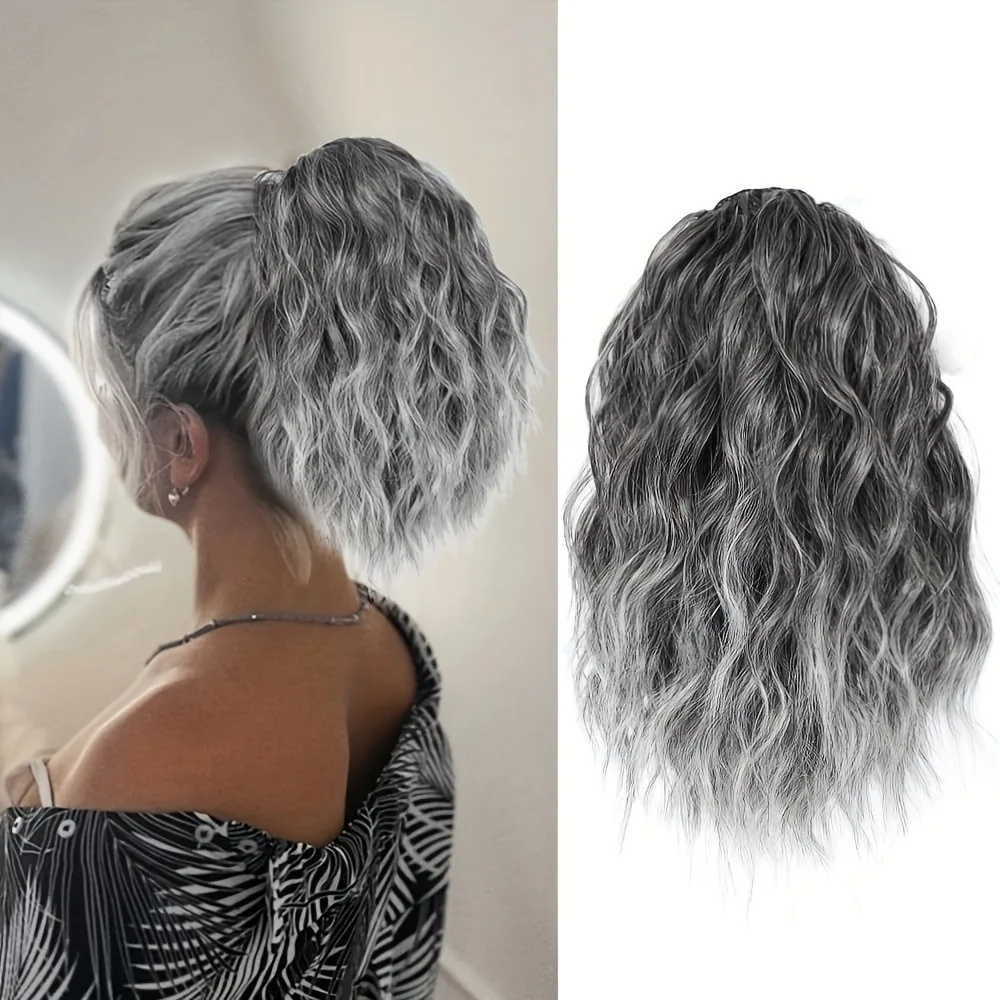 European and American ponytail synthetic chemical fiber wig ponytail women's short drawstring ponytail wool curly hair
European and American ponytail synthetic chemical fiber wig ponytail women's short drawstring ponytail wool curly hair