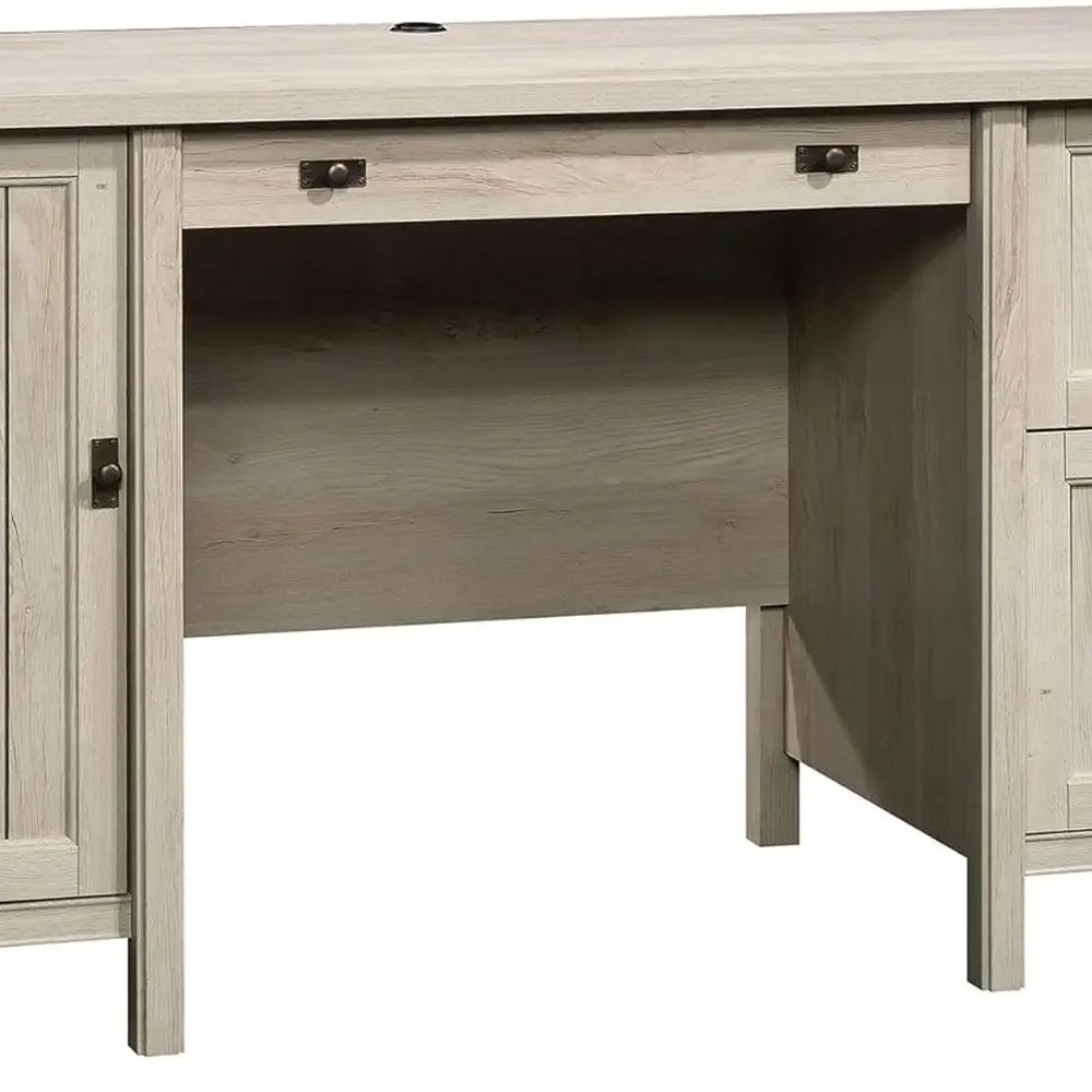 Chalked Chestnut Storage Desk for Home Office, Sleek and Functional
Chalked Chestnut Storage Desk for Home Office, Sleek and Functional
