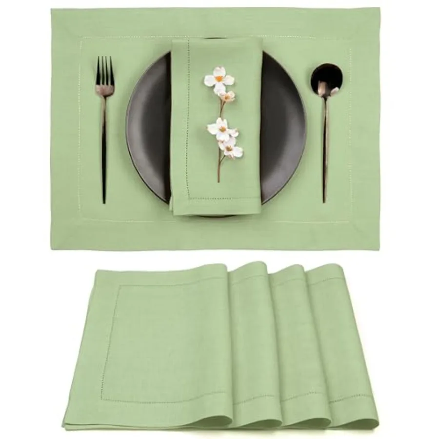 Sage Green Linen Cloth Placemats 0% Pure Linen Hemstitch Placemats 1 x 19 Inch Classic Hemstitch Table Place Mats for Mothers D
Sage Green Linen Cloth Placemats 0% Pure Linen Hemstitch Placemats 1 x 19 Inch Classic Hemstitch Table Place Mats for Mothers D