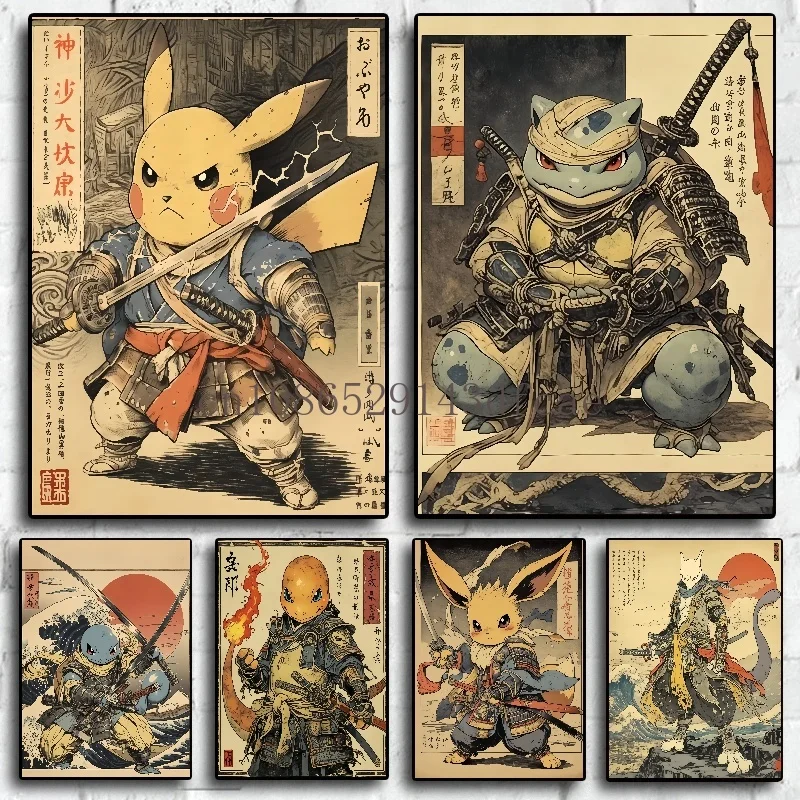 Japan Anime Pokemon Cartoon Canvas Painting Pikachu Bulbasaur Squirtle Wall Art Posters Print Picture Children's Room Home Decor
Japan Anime Pokemon Cartoon Canvas Painting Pikachu Bulbasaur Squirtle Wall Art Posters Print Picture Children's Room Home Decor