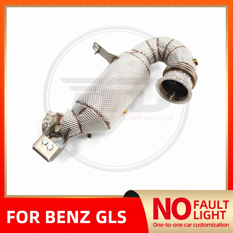 HMD No Light Fault High Flow Performance Downpipe For Mercedes Benz GLS450 X167 Stainless Steel Exhaust System With Heat Shield
HMD No Light Fault High Flow Performance Downpipe For Mercedes Benz GLS450 X167 Stainless Steel Exhaust System With Heat Shield