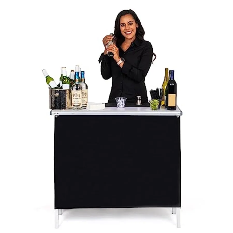Portable Bar Table for Events - Black, 3 Skirts, or LED - Pop Up Mobile Bartending Station with Travel Carrying Case
Portable Bar Table for Events - Black, 3 Skirts, or LED - Pop Up Mobile Bartending Station with Travel Carrying Case