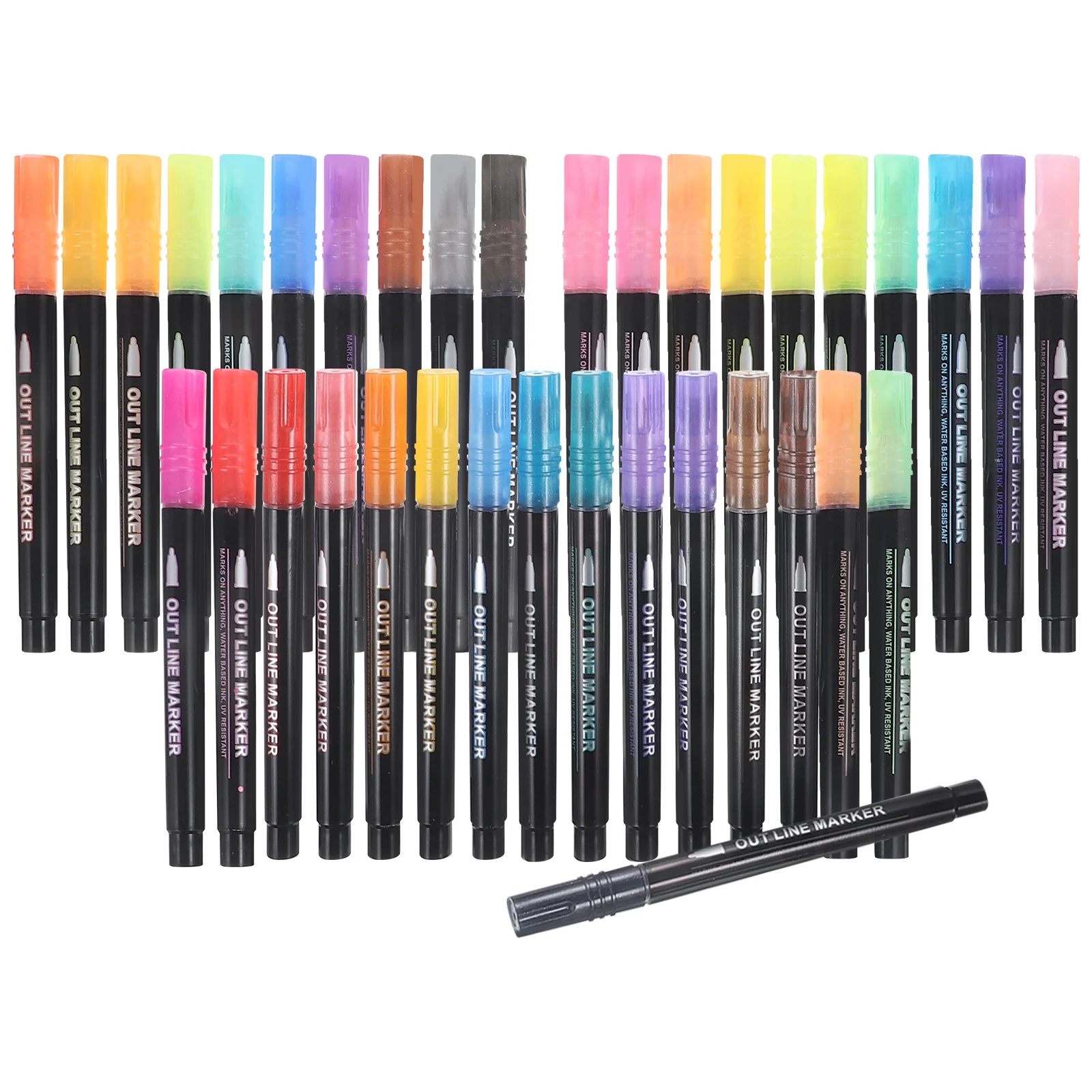 36Pcs Multi-Function Pens Glitter Pen Set for Highlighting Writing Coloring Drawing Markers Bulk Stationery
36Pcs Multi-Function Pens Glitter Pen Set for Highlighting Writing Coloring Drawing Markers Bulk Stationery