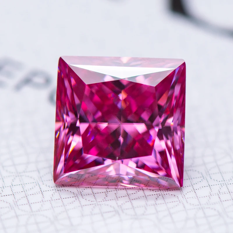 Moissanite Stone Pink Color Princess Cut Lab Grown Diamond for Charms DIY Jewelry Making Materials with GRA Certificate
Moissanite Stone Pink Color Princess Cut Lab Grown Diamond for Charms DIY Jewelry Making Materials with GRA Certificate