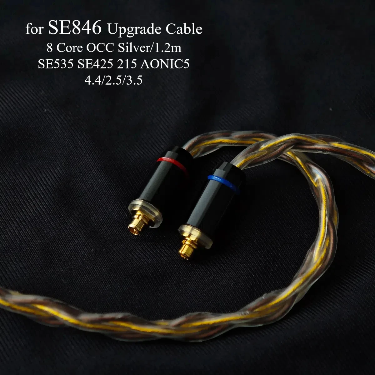 8-Core High-Purity OCC Upgrade Cable Compatible with Aonic5/SE425 - 2.5/4.4mm Balanced 3.5mm with MIC Version
8-Core High-Purity OCC Upgrade Cable Compatible with Aonic5/SE425 - 2.5/4.4mm Balanced 3.5mm with MIC Version