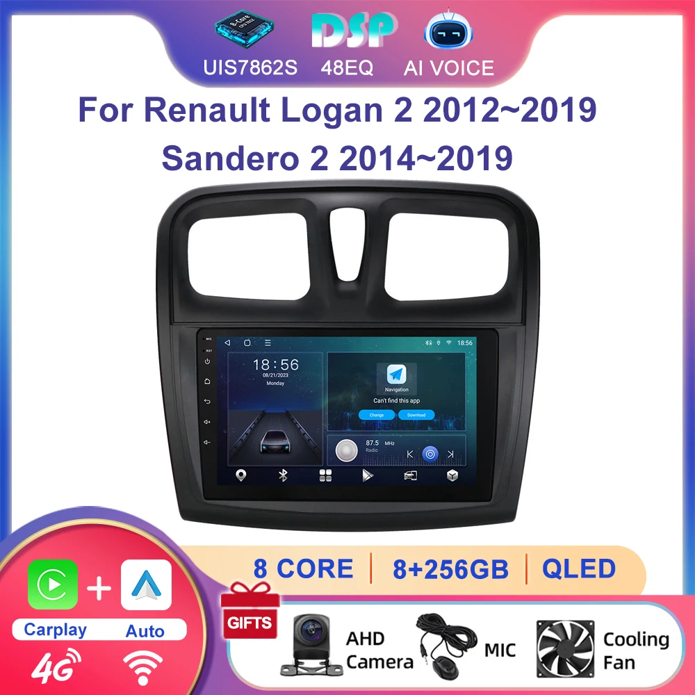 9 Inch Android Auto Carplay Radio for Renault Logan 2 Sandero 2 2012-2019 Car DVD Multimedia Player GPS Navigation 4G DSP Stereo
9 Inch Android Auto Carplay Radio for Renault Logan 2 Sandero 2 2012-2019 Car DVD Multimedia Player GPS Navigation 4G DSP Stereo