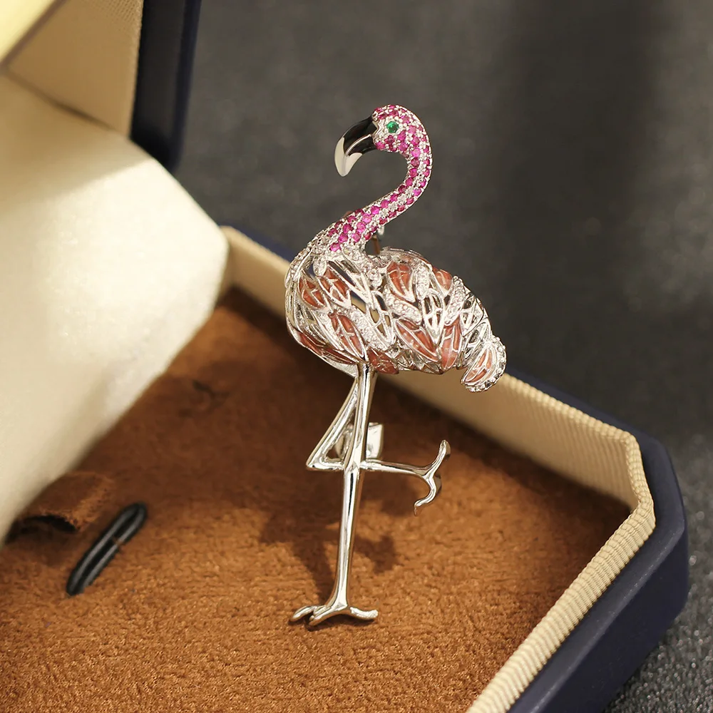 Delicate Flamingo Brooch Gold-plated 3D Animal Pin Men's and Women's Jewelry Gift Accessories
Delicate Flamingo Brooch Gold-plated 3D Animal Pin Men's and Women's Jewelry Gift Accessories