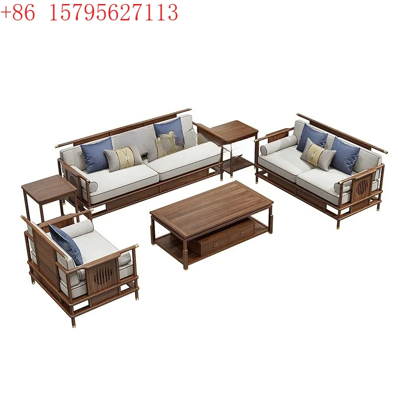 TQH new Chinese sofa modern light luxury ebony villa living room high-end solid wood sofa
TQH new Chinese sofa modern light luxury ebony villa living room high-end solid wood sofa