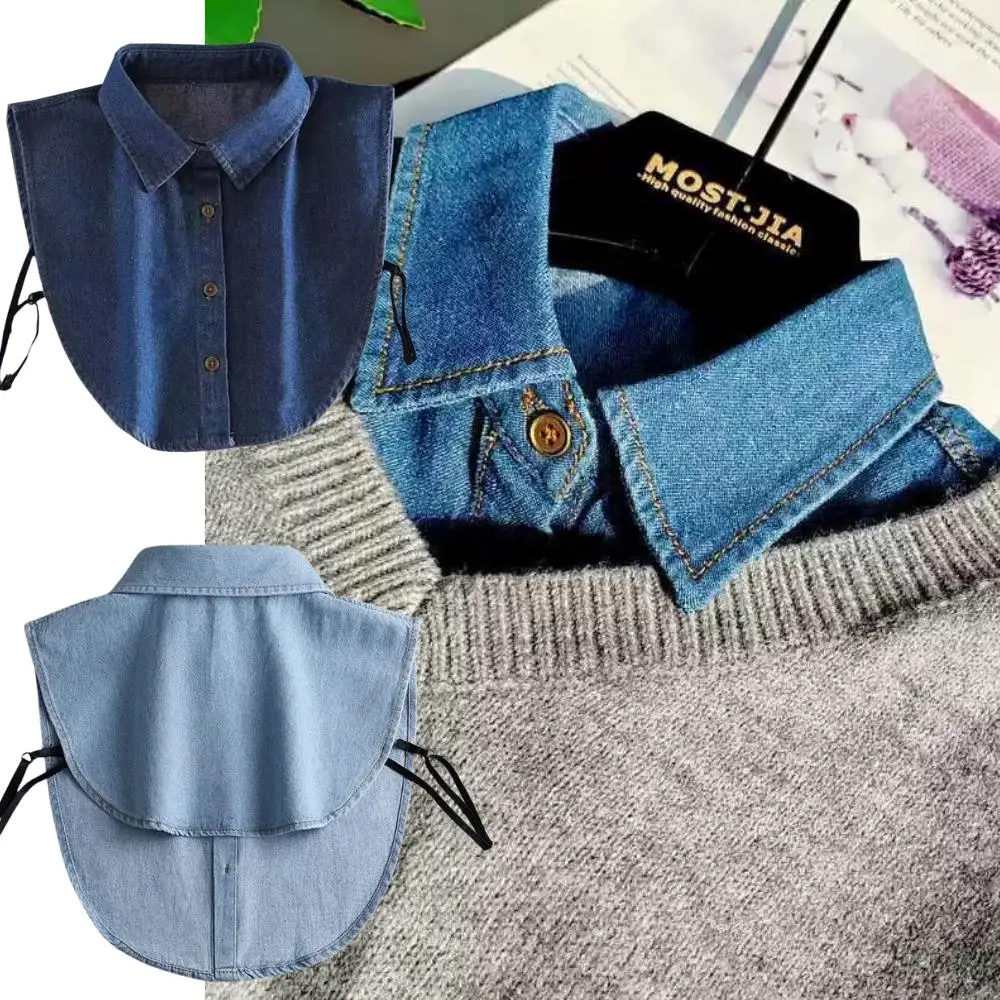 Ladies Half Shirt Style Fake Collar Fake Collar Blouse Women Denim False Collar Detachable Collars Professional Versatile Decor
Ladies Half Shirt Style Fake Collar Fake Collar Blouse Women Denim False Collar Detachable Collars Professional Versatile Decor