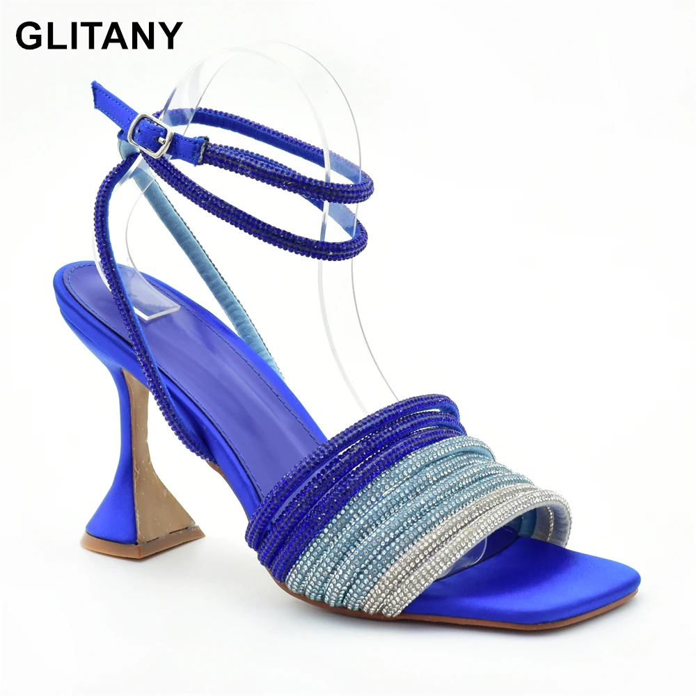 Woman Elastic Band Rhinestones Sandals Elegant Heeled Shoes Sale Korean Style Fashion Comfortable Medium Heels Party Shoe Summer
Woman Elastic Band Rhinestones Sandals Elegant Heeled Shoes Sale Korean Style Fashion Comfortable Medium Heels Party Shoe Summer
