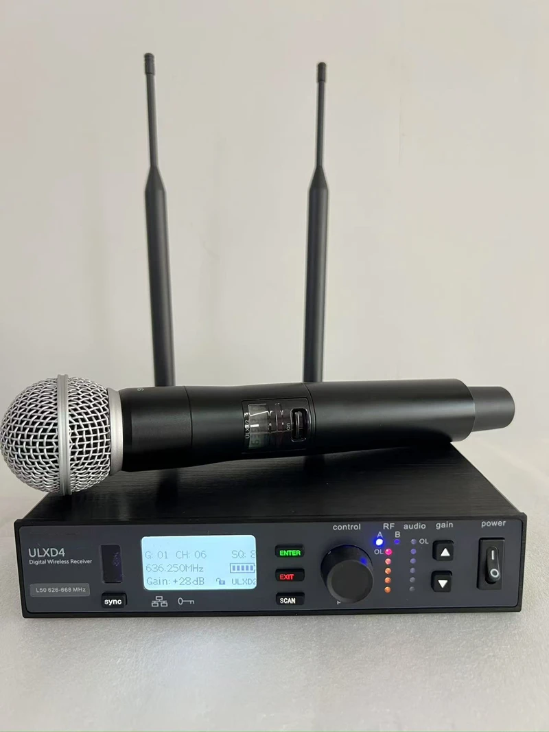 Professional ULXD4 Handheld headset Lavaliere Microphone Wireless UHF Microphone System for Event
Professional ULXD4 Handheld headset Lavaliere Microphone Wireless UHF Microphone System for Event