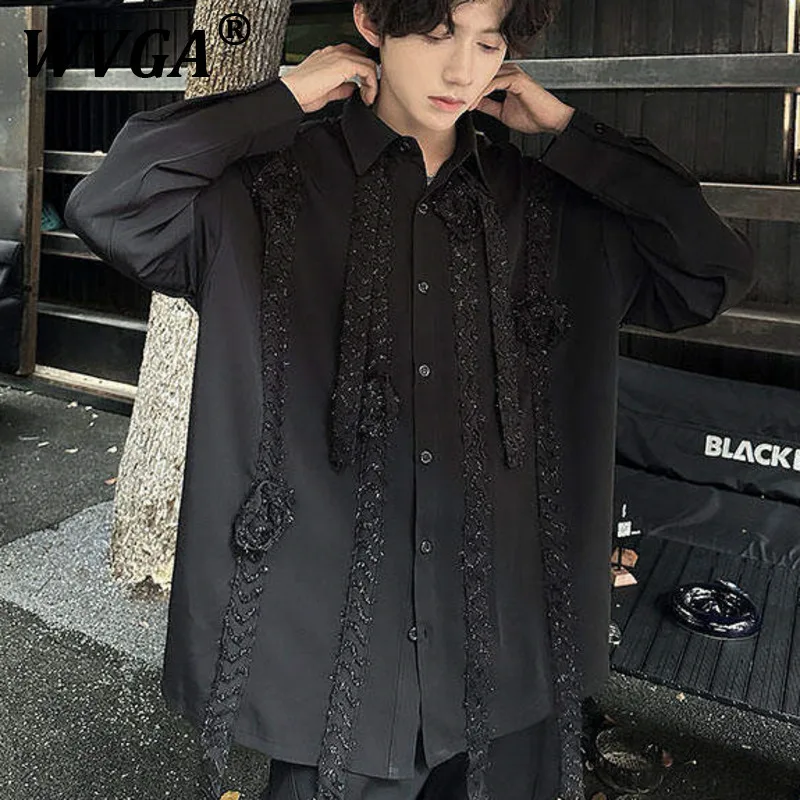 WVGA Coats Spring Summer New Man High Street Heavy Rose Patchwork Trendy Design Niche Chic Casual Long Sleeved Shirts Ins W11608
WVGA Coats Spring Summer New Man High Street Heavy Rose Patchwork Trendy Design Niche Chic Casual Long Sleeved Shirts Ins W11608