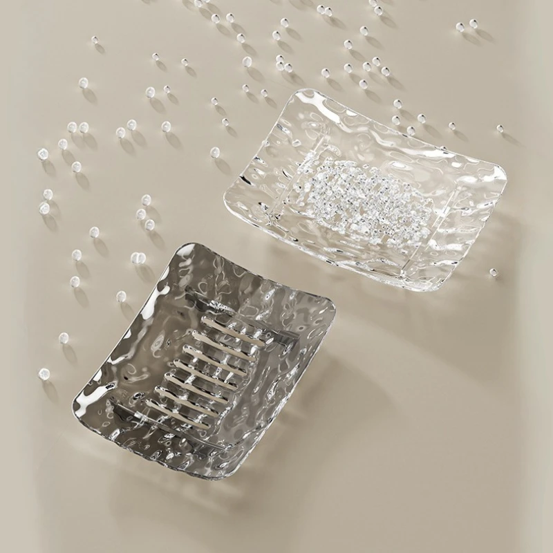 S/L Light Luxury Transparent Soap Box High-End Bathroom Glacier Patterned Soap Storage Rack for Household Use Soaps Box Trays
S/L Light Luxury Transparent Soap Box High-End Bathroom Glacier Patterned Soap Storage Rack for Household Use Soaps Box Trays