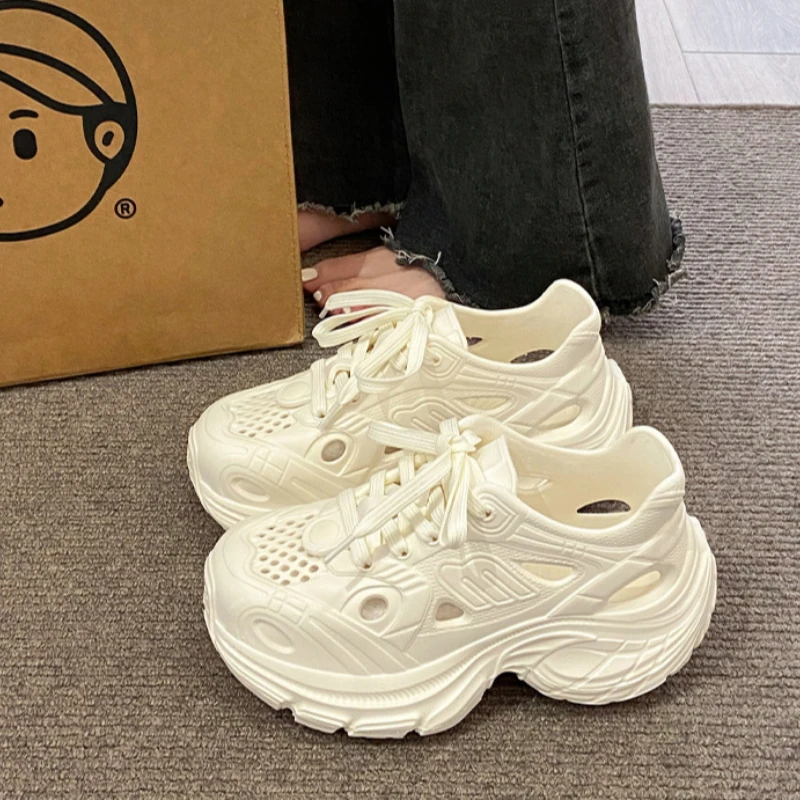 Fashion Women's Vulcanized Shoes Comfortable Soft Non-slip Platform Shoes Summer Hollow Breathable Quick-drying Sneakers 2025
Fashion Women's Vulcanized Shoes Comfortable Soft Non-slip Platform Shoes Summer Hollow Breathable Quick-drying Sneakers 2025