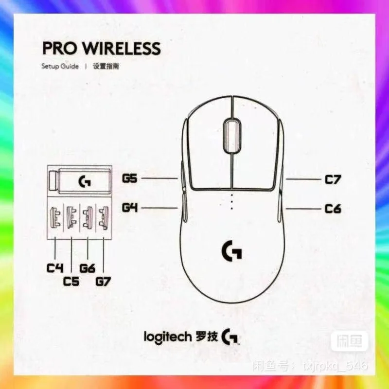 Original G4 G5 G6 G7 C4 C5 C6 C7 Cover Buttons for Logitech G pro wireless mouse
Original G4 G5 G6 G7 C4 C5 C6 C7 Cover Buttons for Logitech G pro wireless mouse