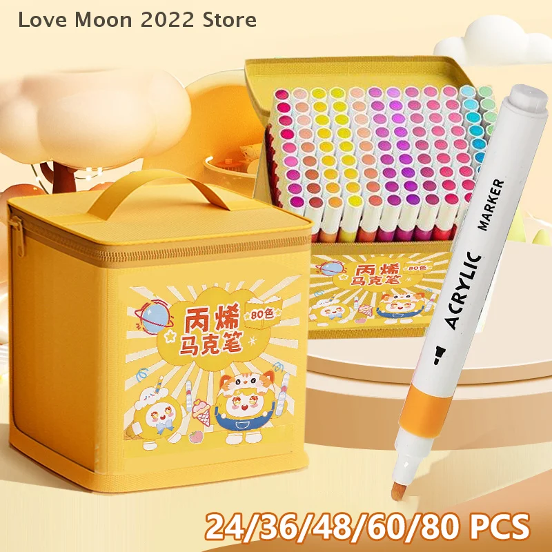 24/36/48/60/80Pcs Marker Pen Children's Waterproof Overlapping Color Diy Art Special Watercolor Pen Can Be Washed
24/36/48/60/80Pcs Marker Pen Children's Waterproof Overlapping Color Diy Art Special Watercolor Pen Can Be Washed