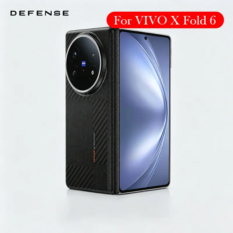 DEFENSE Carbon Fiber Case For Vivo X Fold 6 Kevlar Wireless Charging Back Cover Case for
DEFENSE Carbon Fiber Case For Vivo X Fold 6 Kevlar Wireless Charging Back Cover Case for