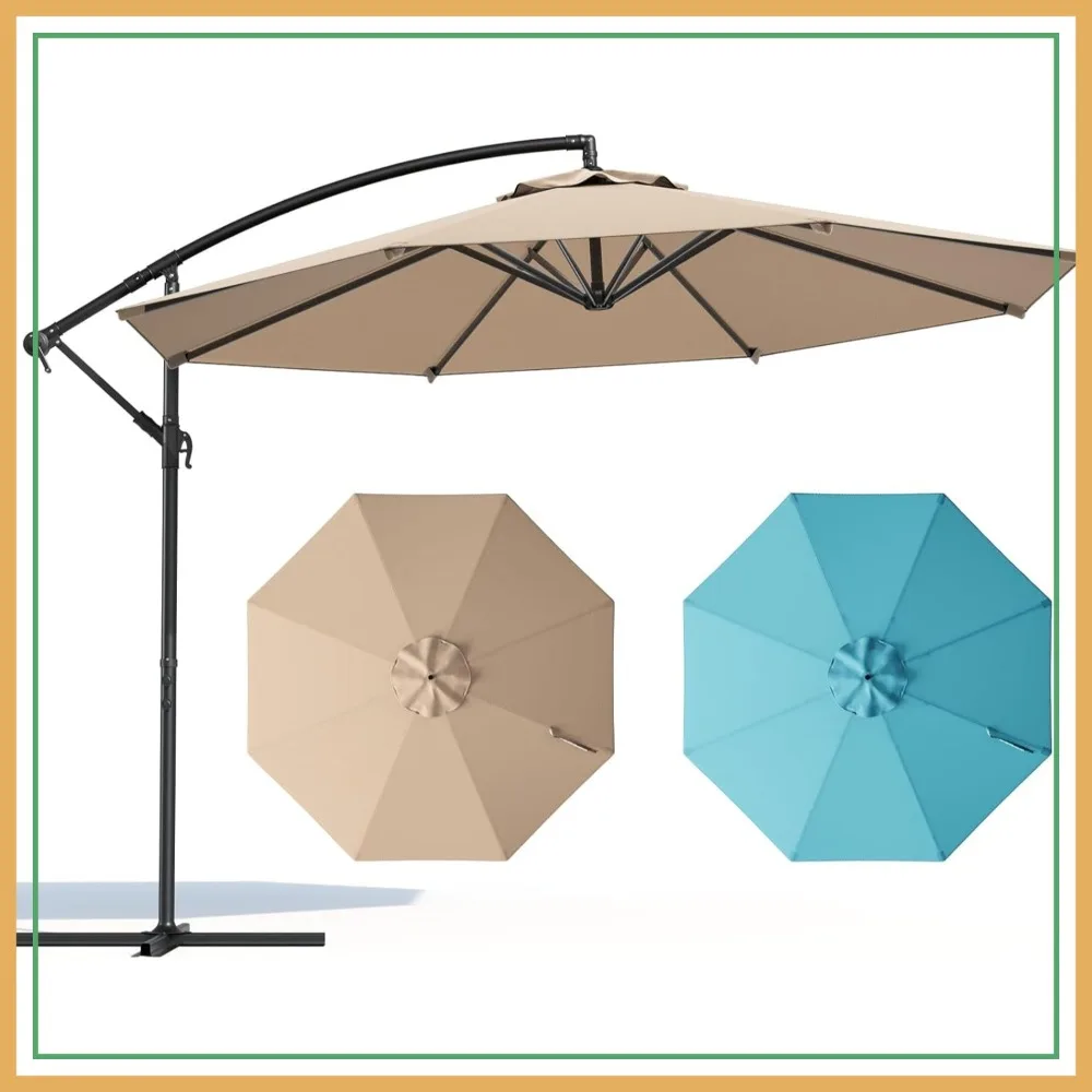 10FT Cantilever Patio Umbrella, 360° Rotation & Tilt, UV-Resistant Waterproof Canopy for Backyard, Pool, Garden
10FT Cantilever Patio Umbrella, 360° Rotation & Tilt, UV-Resistant Waterproof Canopy for Backyard, Pool, Garden