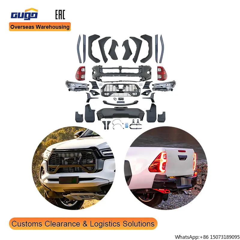 GUGO for 2022 Hilux Bodykit for Pickup New Front Rear Bumper Easy Installation Bumper UPADE to HILUX 2023 SPORT
GUGO for 2022 Hilux Bodykit for Pickup New Front Rear Bumper Easy Installation Bumper UPADE to HILUX 2023 SPORT