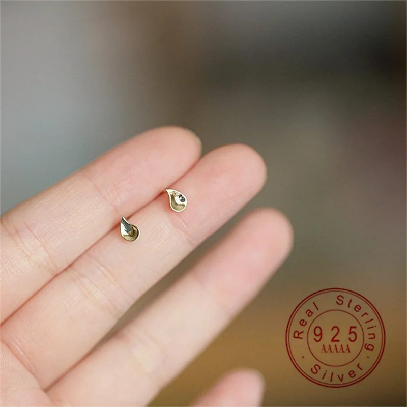925 Sterling Silver Gold Plated Teardrop Stud Earrings for Women Minimalist Tiny Daily Wear Jewelry Gift
925 Sterling Silver Gold Plated Teardrop Stud Earrings for Women Minimalist Tiny Daily Wear Jewelry Gift