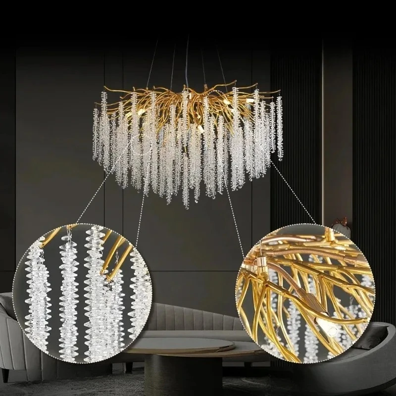 Crystal Ceiling Chandeliers For Bedroom Living Dining Pendant Lamp Lustre Closets Hanging Light Fixtures Suspension
Crystal Ceiling Chandeliers For Bedroom Living Dining Pendant Lamp Lustre Closets Hanging Light Fixtures Suspension