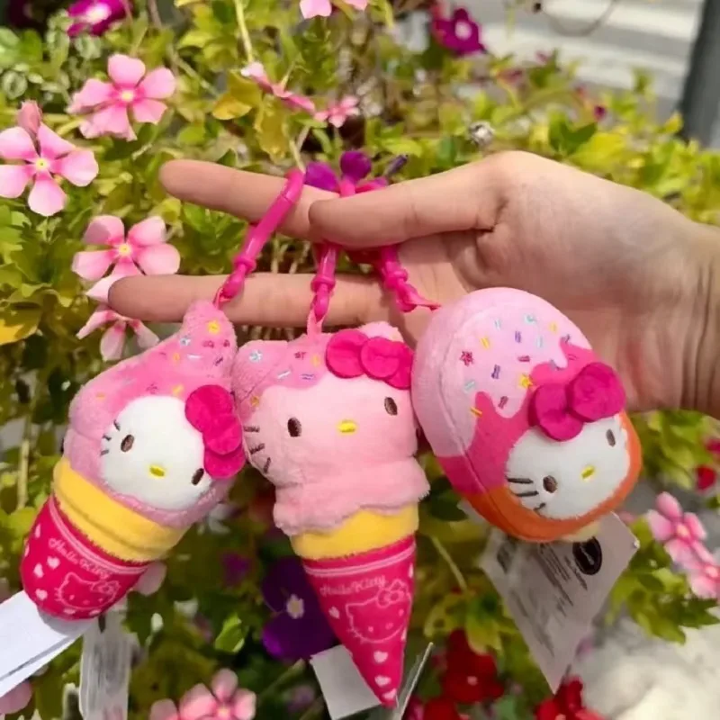 Новый корейский летний лимитированный брелок с мороженым Hellokittys, аниме Kawaii, сумка для девочек, подвеска, плюшевая кукла Sanrios, брелок, украшения, аксессуары 
Новый корейский летний лимитированный брелок с мороженым Hellokittys, аниме Kawaii, сумка для девочек, подвеска, плюшевая кукла Sanrios, брелок, украшения, аксессуары