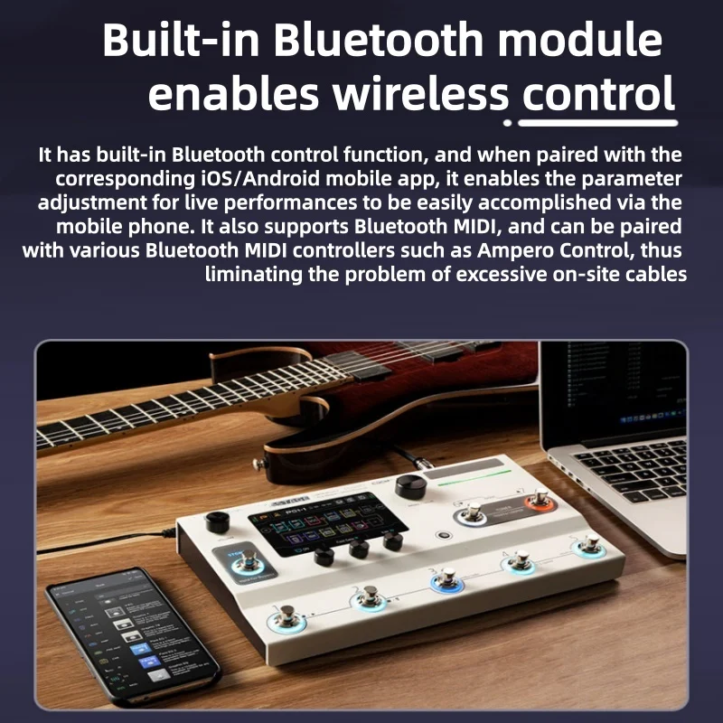 2nd Guitar Multi-Effects Pedal Support Bass Folk Phrase Looping Recording Built-in Drum Rhythm Machine Live Stage Processor
2nd Guitar Multi-Effects Pedal Support Bass Folk Phrase Looping Recording Built-in Drum Rhythm Machine Live Stage Processor