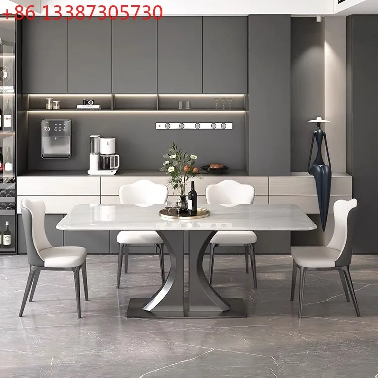 Natural luxury stone dining table Household rectangular high-end marble light luxury dining table
Natural luxury stone dining table Household rectangular high-end marble light luxury dining table