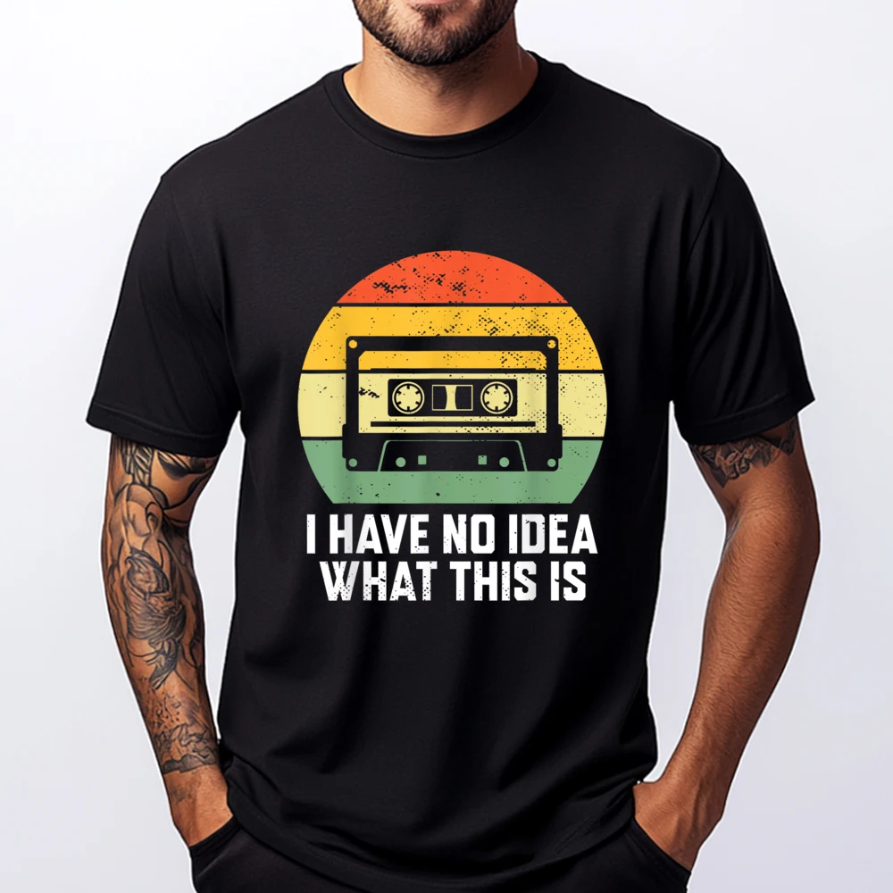 Retro I Have No What This Is Cassette Black Graphic Tees SOFT Custom T Shirt T Shirt for Men Casual
Retro I Have No What This Is Cassette Black Graphic Tees SOFT Custom T Shirt T Shirt for Men Casual