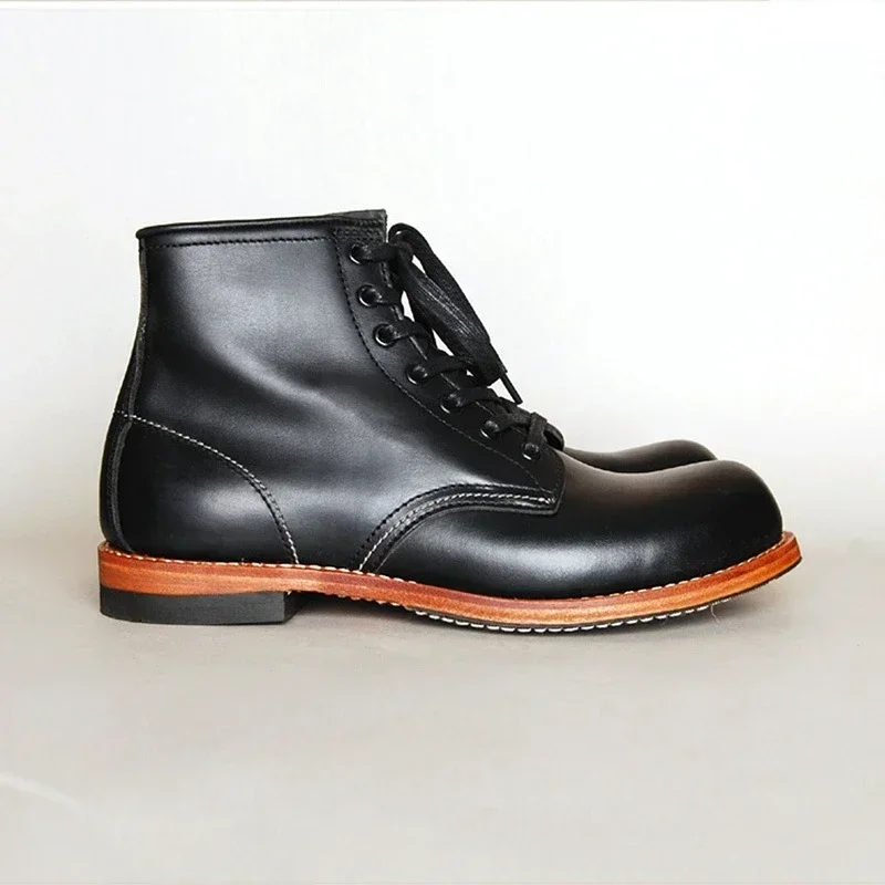 Vintage Men Goodyear-Welted Genuine Leather Boots Wings Men Handmade Work Travel Wedding Ankle Boots Casual Fashion Red Boots
Vintage Men Goodyear-Welted Genuine Leather Boots Wings Men Handmade Work Travel Wedding Ankle Boots Casual Fashion Red Boots