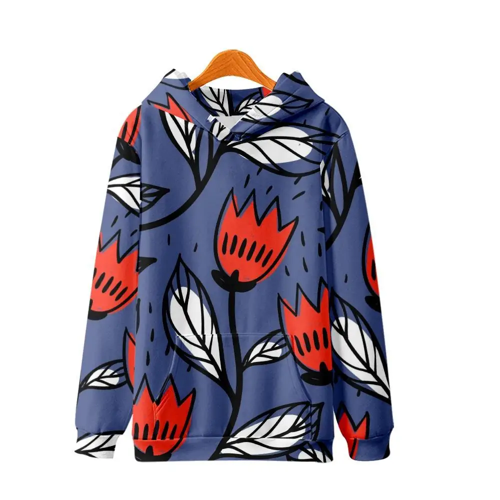 Casual Red Flower Leaves Printed Blue Pullover Hoodies Autumn Couple Men Women Sweatshirt Harajuku Streetwear
Casual Red Flower Leaves Printed Blue Pullover Hoodies Autumn Couple Men Women Sweatshirt Harajuku Streetwear