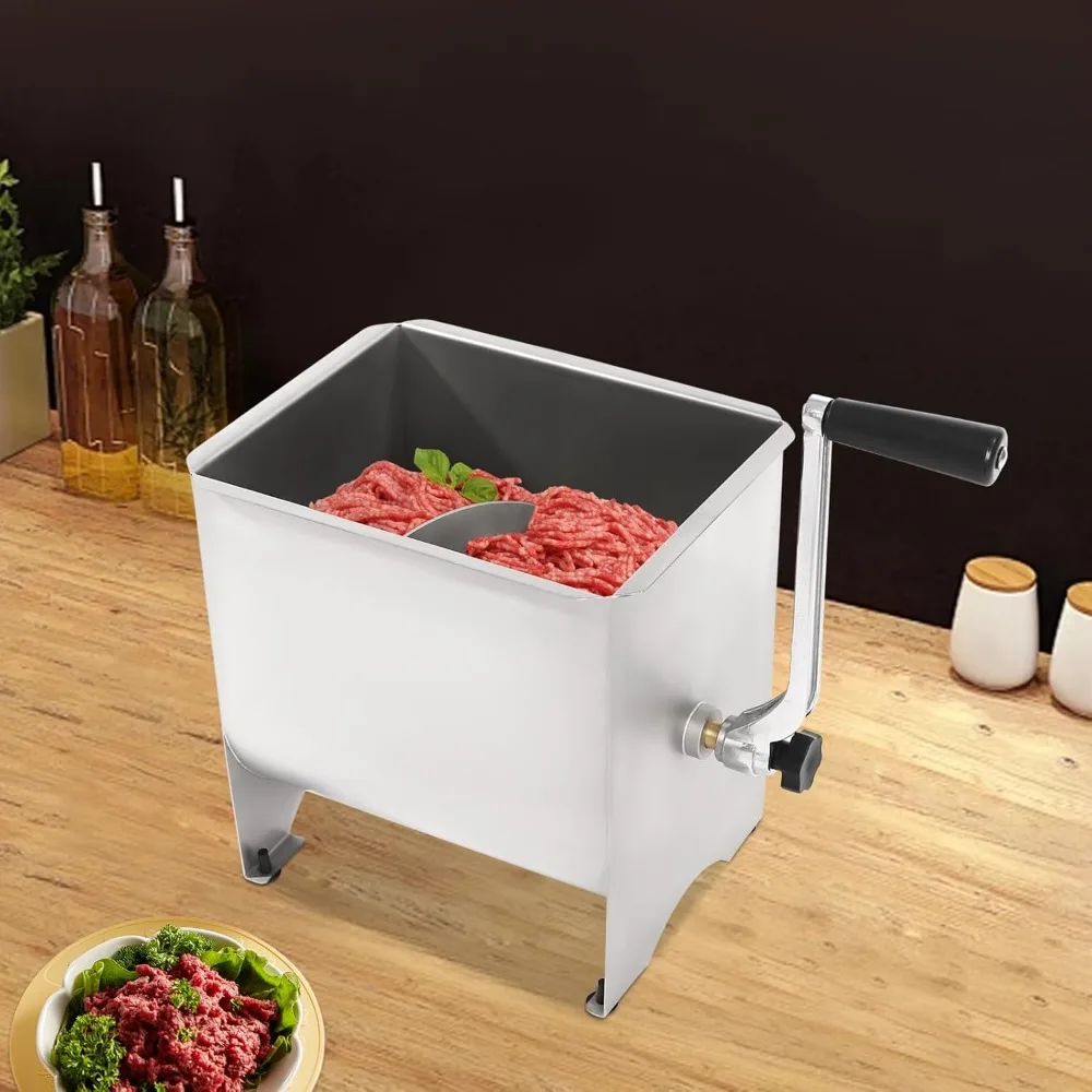10Liter 20Lbs Commercial Stainless Steel Manual Meat Mixer with Lid Sausage Mixer Machine Meat Processing Equipment
10Liter 20Lbs Commercial Stainless Steel Manual Meat Mixer with Lid Sausage Mixer Machine Meat Processing Equipment
