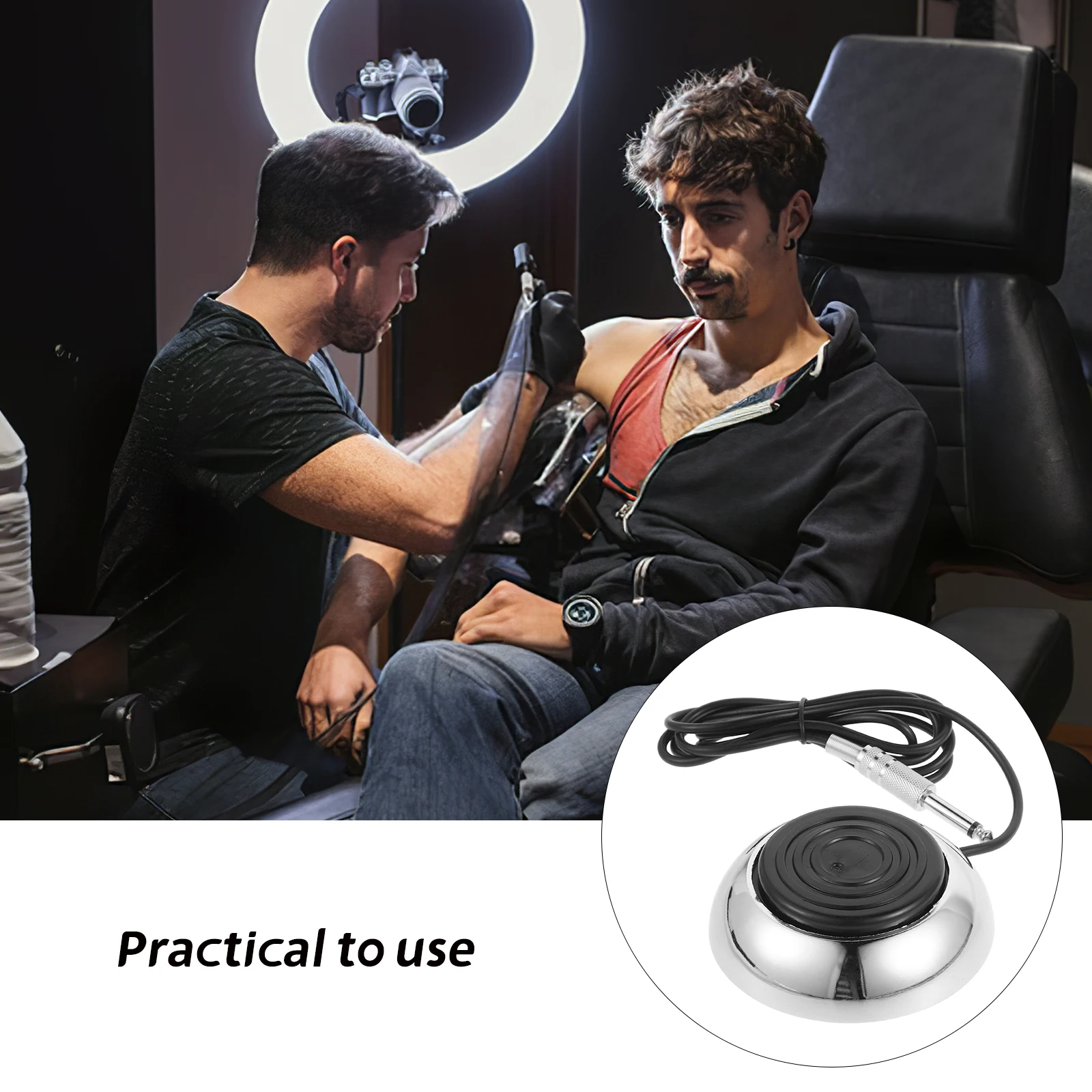 Круглая ножная педаль для татуировки из нержавеющей стали, прочный переключатель питания, управление для процесса плавной татуировки, совместимо с
Круглая ножная педаль для татуировки из нержавеющей стали, прочный переключатель питания, управление для процесса плавной татуировки, совместимо с