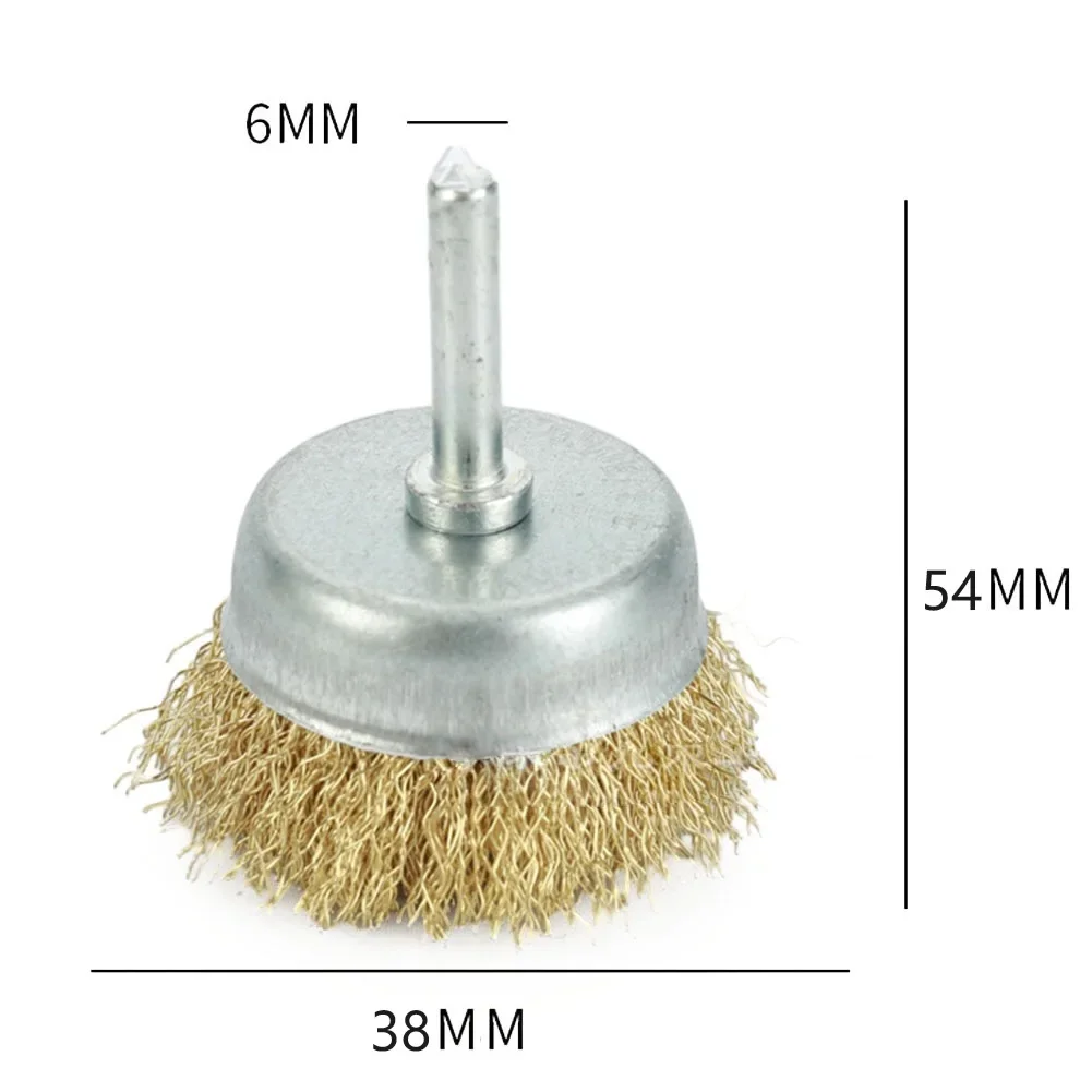 6mm Shank Copper Plating Wire Wheel Brushes Grinder Rotary Tool Professional Quality for Metal & Stone Working
6mm Shank Copper Plating Wire Wheel Brushes Grinder Rotary Tool Professional Quality for Metal & Stone Working