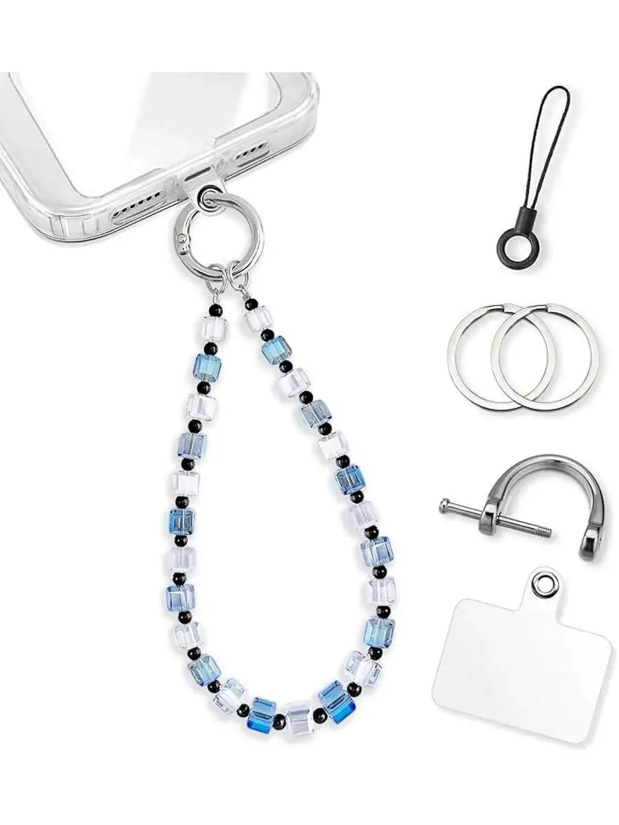 Sparkling Beaded Phone Strap With Tether Tab Wrist Chain For Smartphone
Sparkling Beaded Phone Strap With Tether Tab Wrist Chain For Smartphone