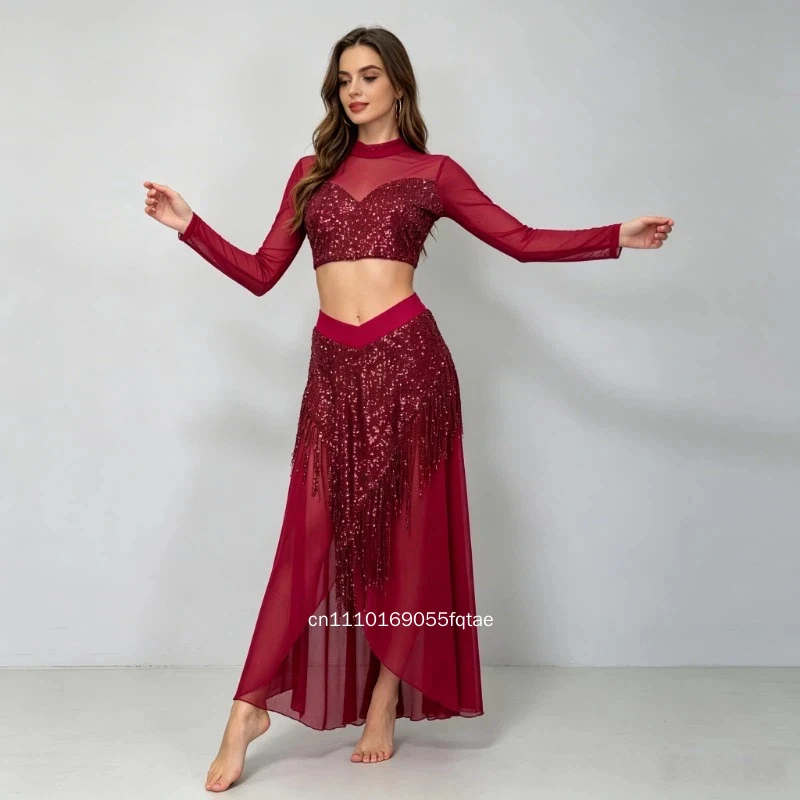 2025 New Luxury Mermaid Sequins Belly Dance Dress Oriental Dance Skirt Beginner Training Uniform Stage Performance Dance Costume
2025 New Luxury Mermaid Sequins Belly Dance Dress Oriental Dance Skirt Beginner Training Uniform Stage Performance Dance Costume