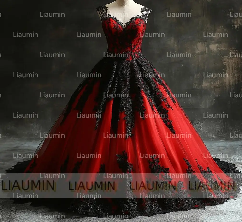 Red Tulle Black Lace Applique With Strap Elegant Lace-up Back Evening Wedding Formal Party Prom Dresses Customized W19.18.1
Red Tulle Black Lace Applique With Strap Elegant Lace-up Back Evening Wedding Formal Party Prom Dresses Customized W19.18.1